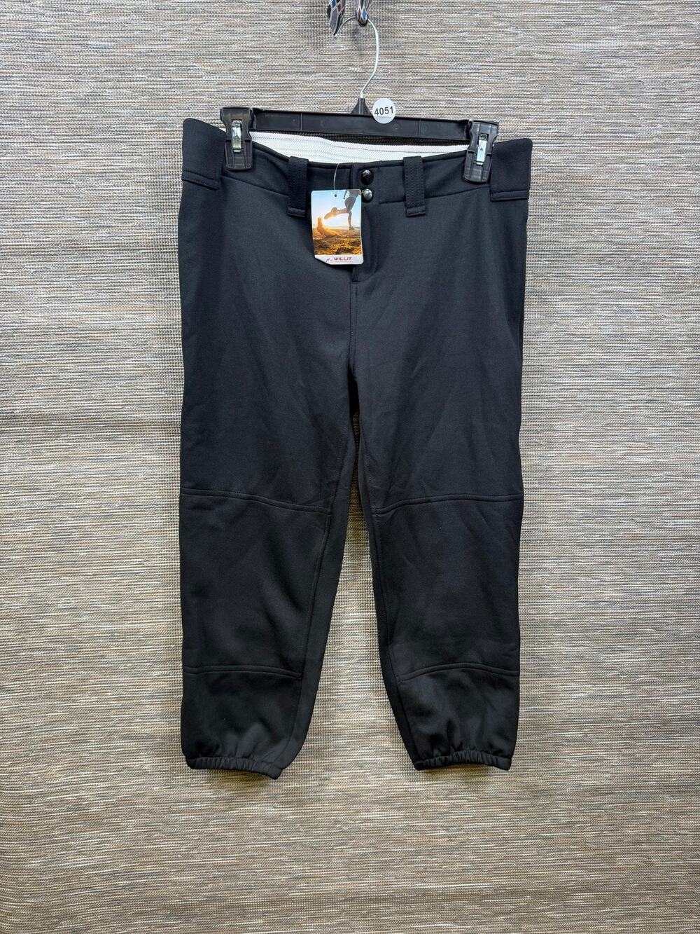 Willit Pants Mens 2XL Black Softshell Cropped Insulated Thermal Running Winter